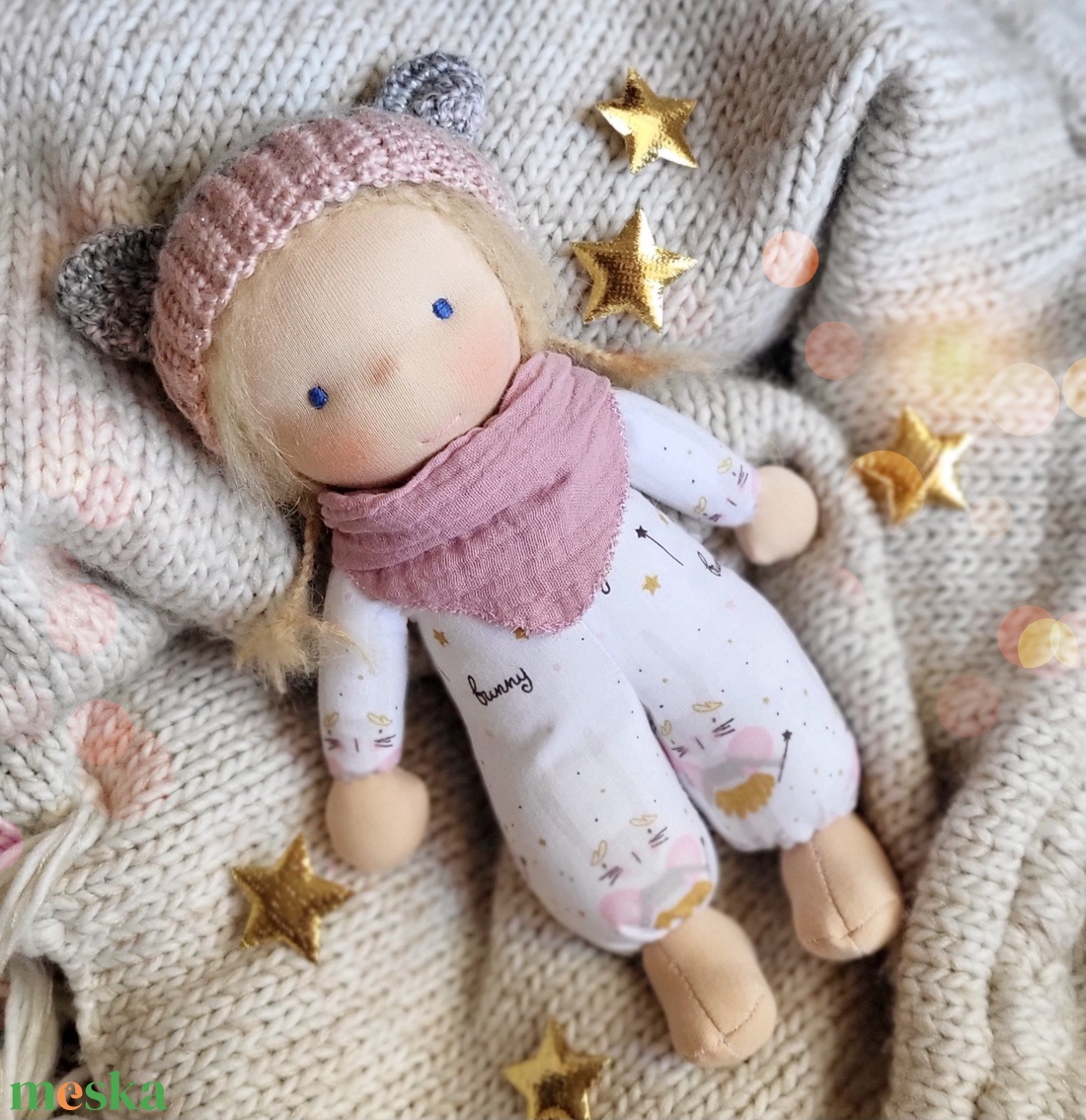 Bella waldorf baba  - játék & sport - baba & babaház - öltöztethető baba - Meska.hu