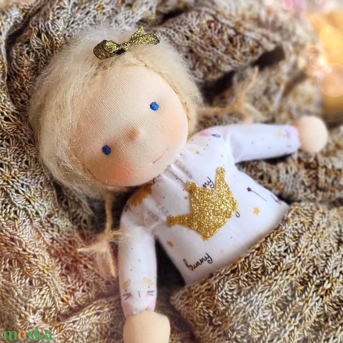 Bella waldorf baba  - játék & sport - baba & babaház - öltöztethető baba - Meska.hu