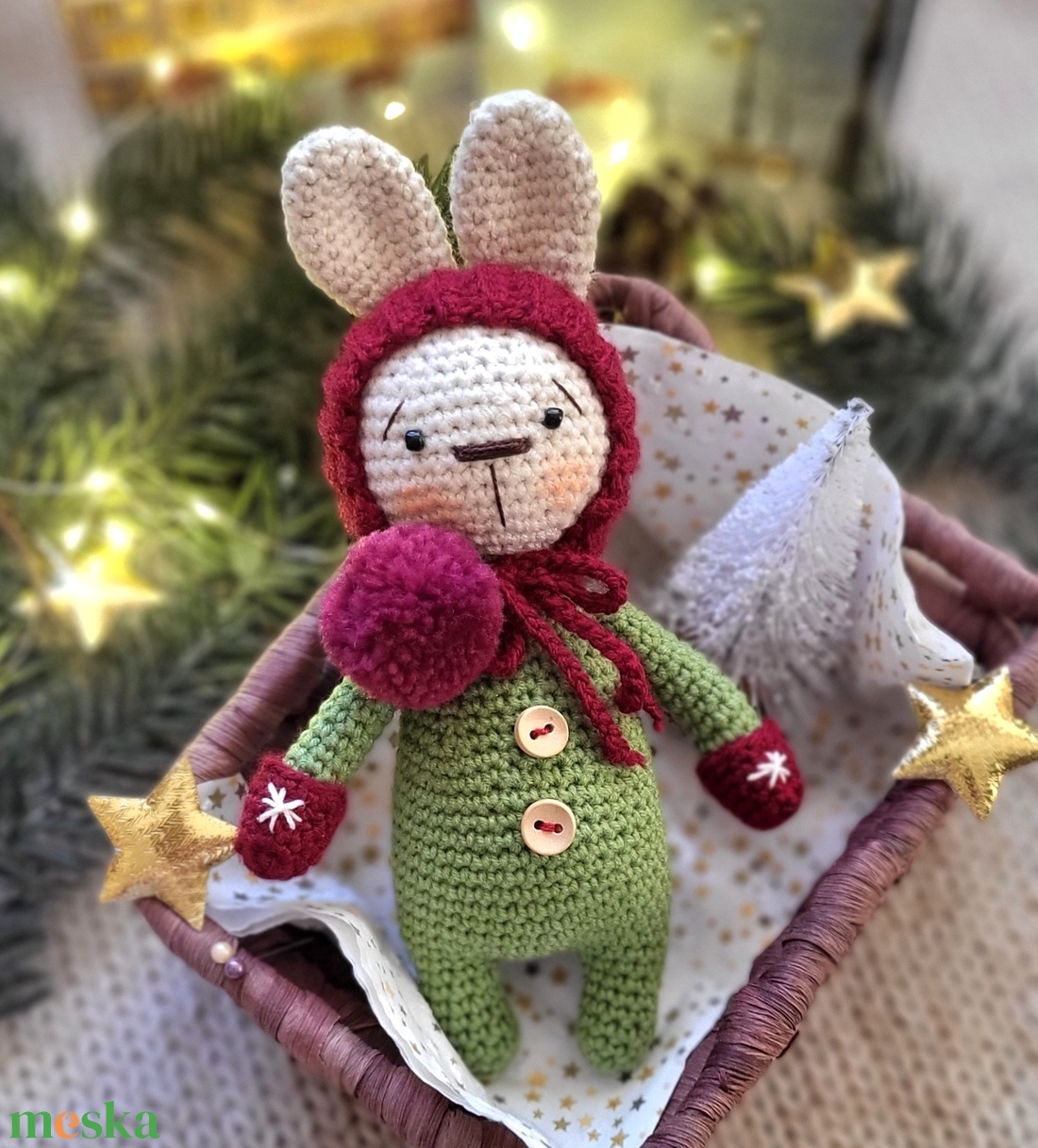 Horgolt Karácsonyi Nyuszi, amigurumi nyúl, manó - játék & sport - plüssállat & játékfigura - nyuszi - Meska.hu Horgolt Karácsonyi Nyuszi, amigurumi nyúl, manó - játék & sport - plüssállat & játékfigura - nyuszi - Meska.hu