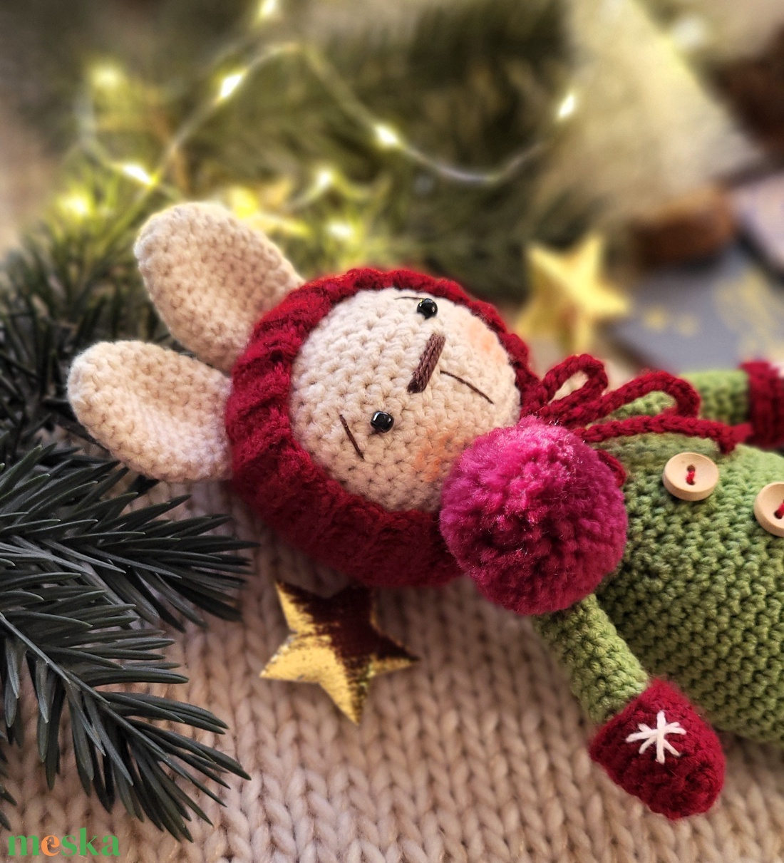 Horgolt Karácsonyi Nyuszi, amigurumi nyúl, manó - játék & sport - plüssállat & játékfigura - nyuszi - Meska.hu Horgolt Karácsonyi Nyuszi, amigurumi nyúl, manó - játék & sport - plüssállat & játékfigura - nyuszi - Meska.hu