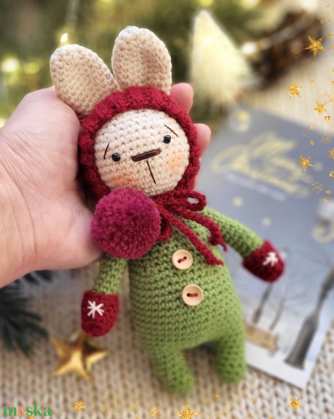 Horgolt Karácsonyi Nyuszi, amigurumi nyúl, manó - játék & sport - plüssállat & játékfigura - nyuszi - Meska.hu Horgolt Karácsonyi Nyuszi, amigurumi nyúl, manó - játék & sport - plüssállat & játékfigura - nyuszi - Meska.hu