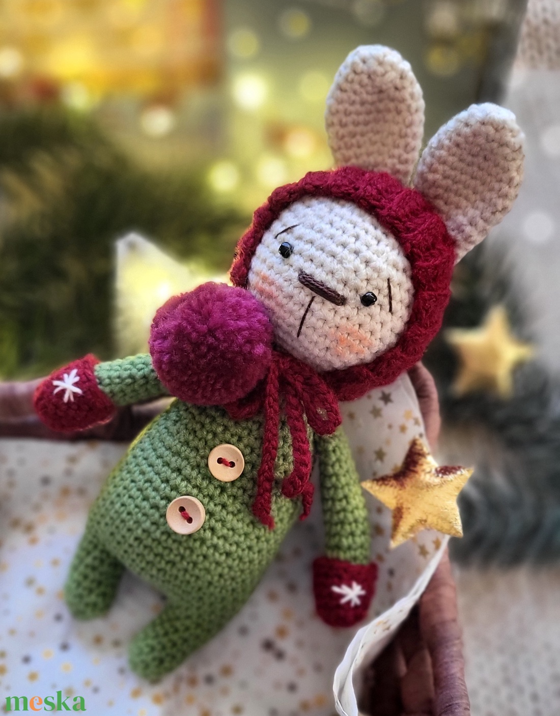 Horgolt Karácsonyi Nyuszi, amigurumi nyúl, manó - játék & sport - plüssállat & játékfigura - nyuszi - Meska.hu Horgolt Karácsonyi Nyuszi, amigurumi nyúl, manó - játék & sport - plüssállat & játékfigura - nyuszi - Meska.hu