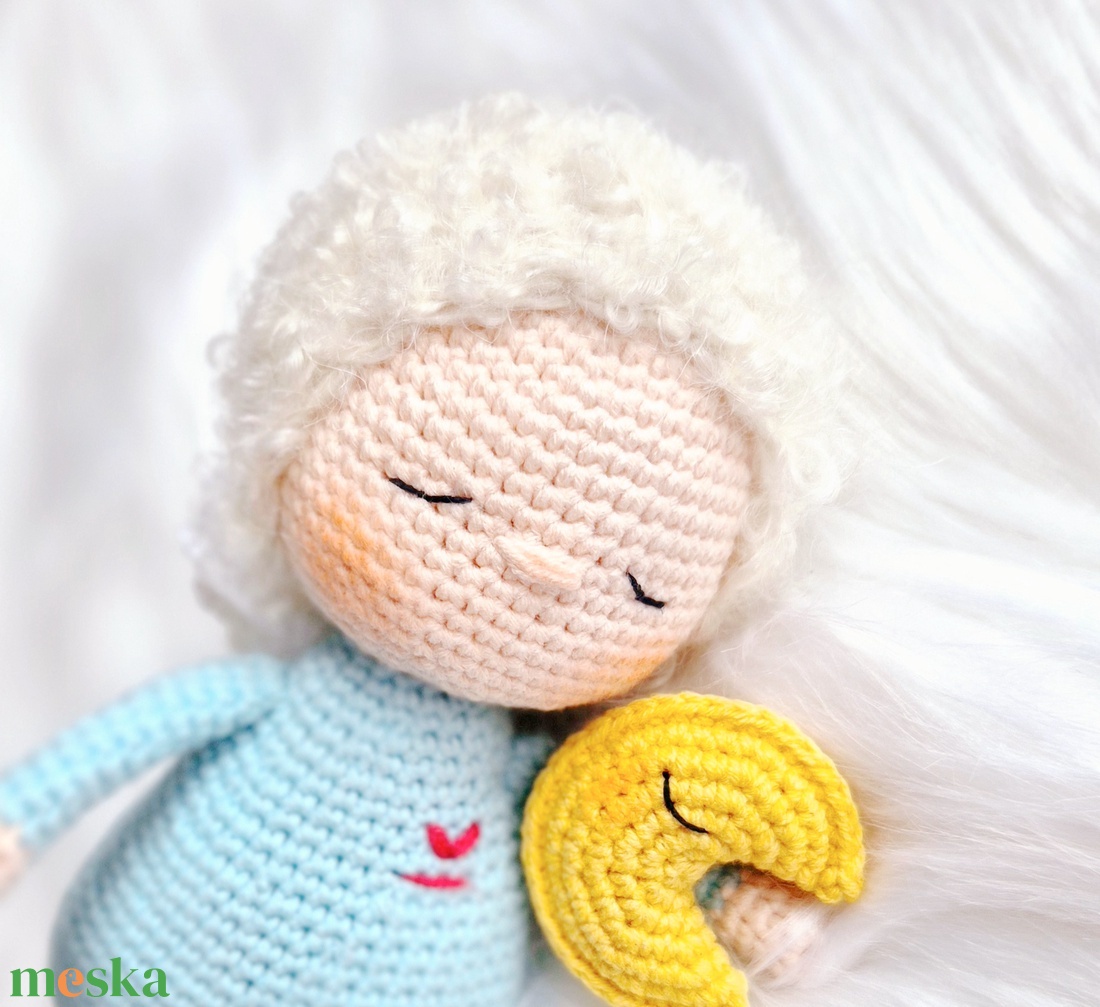 Horgolt őrangyal baba, amigurumi baba, angyal, alvóbaba - játék & sport - baba & babaház - baba - Meska.hu Horgolt őrangyal baba, amigurumi baba, angyal, alvóbaba - játék & sport - baba & babaház - baba - Meska.hu