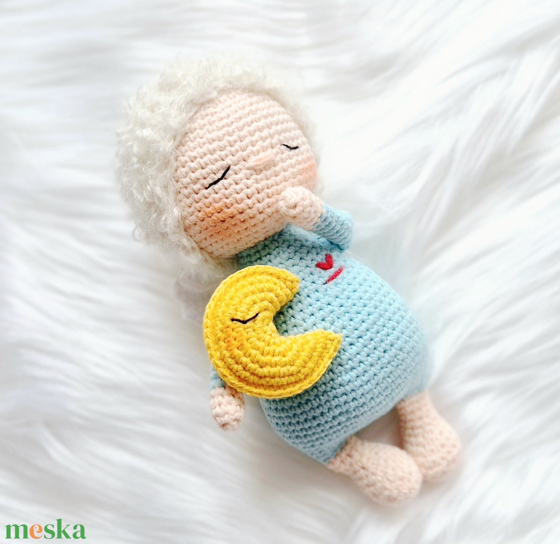 Horgolt őrangyal baba, amigurumi baba, angyal, alvóbaba - játék & sport - baba & babaház - baba - Meska.hu Horgolt őrangyal baba, amigurumi baba, angyal, alvóbaba - játék & sport - baba & babaház - baba - Meska.hu
