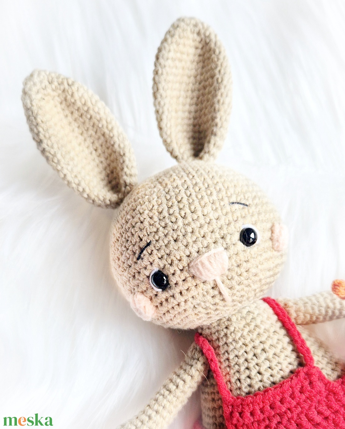Horgolt nyuszi, amigurumi nyúl, húsvéti dekoráció - játék & sport - plüssállat & játékfigura - nyuszi - Meska.hu