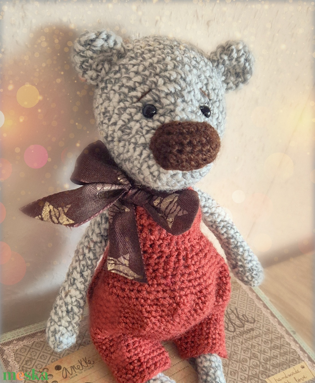 Horgolt maci, amigurumi medve - játék & sport - plüssállat & játékfigura - maci - Meska.hu