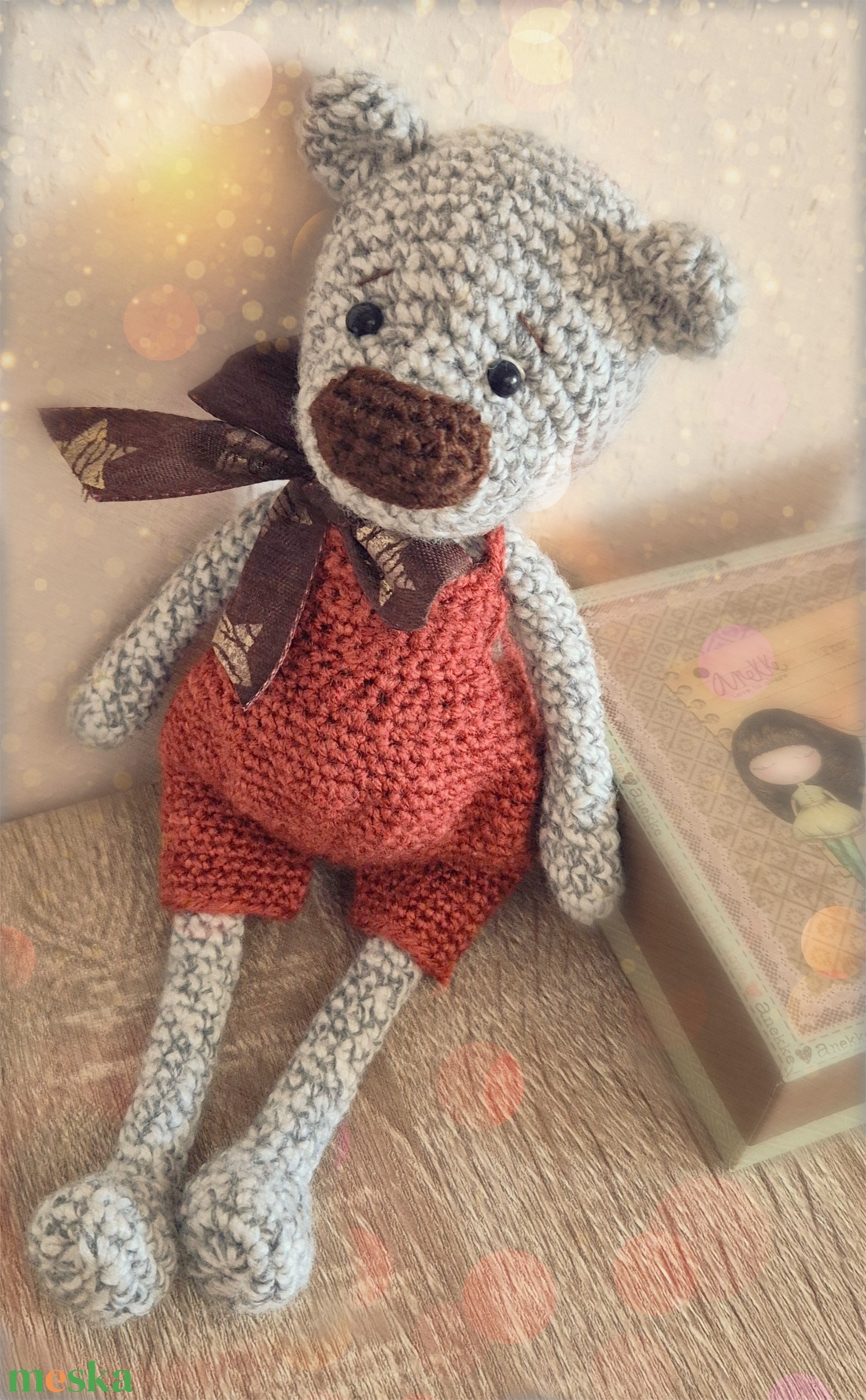 Horgolt maci, amigurumi medve - játék & sport - plüssállat & játékfigura - maci - Meska.hu