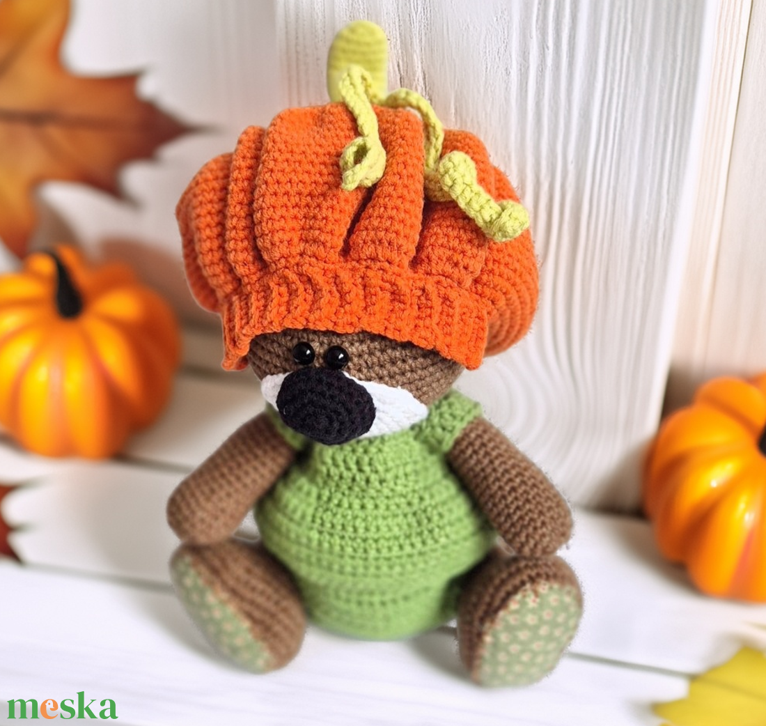 Horgolt maci, amigurumi medve, tök, halloween, őszi dekoráció - játék & sport - plüssállat & játékfigura - maci - Meska.hu Horgolt maci, amigurumi medve, tök, halloween, őszi dekoráció - játék & sport - plüssállat & játékfigura - maci - Meska.hu