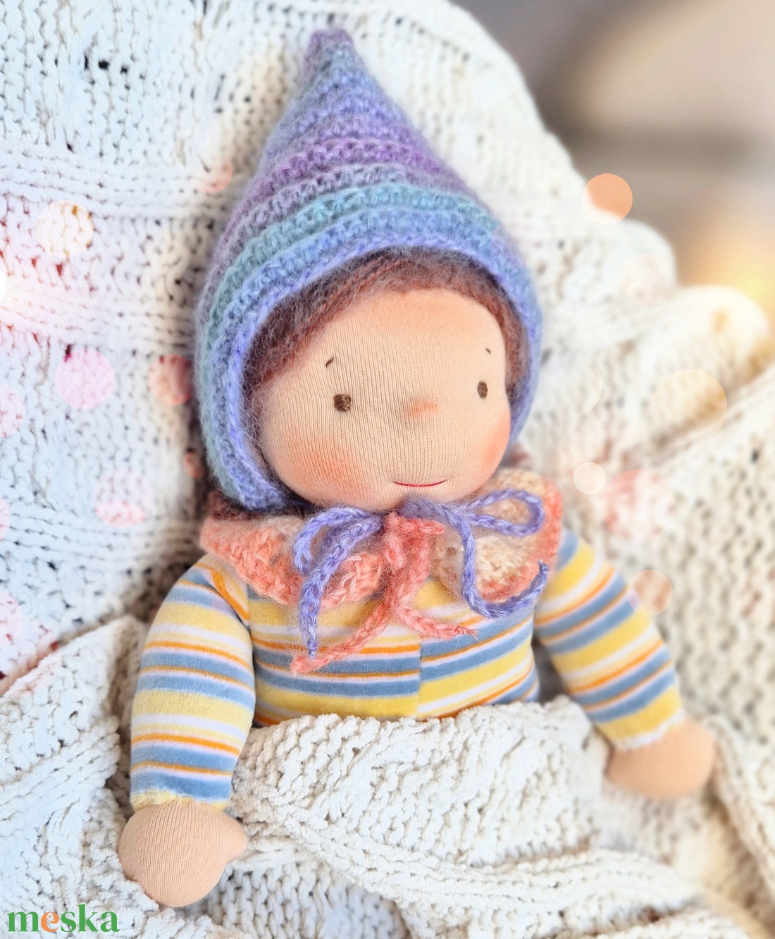 Zsófi waldorf baba, plüss baba - játék & sport - baba & babaház - baba - Meska.hu