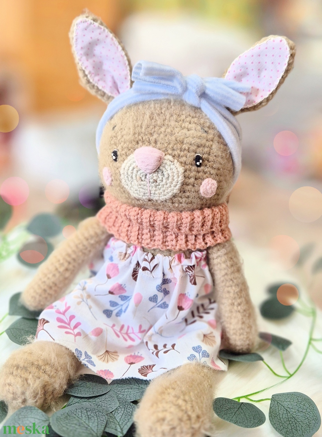 Horgolt nyuszi, amigurumi nyúl, húsvéti dekoráció - játék & sport - plüssállat & játékfigura - nyuszi - Meska.hu