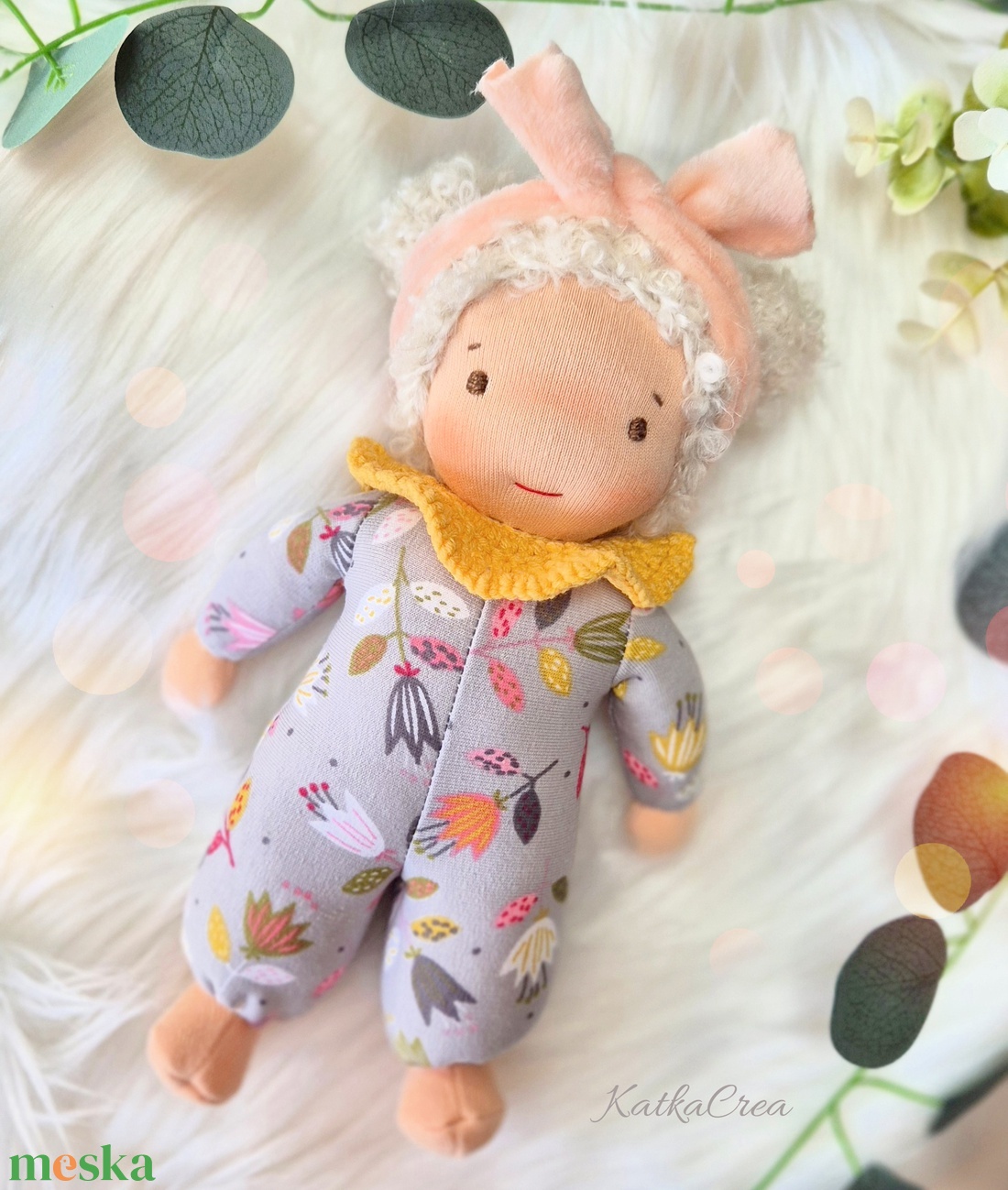 Bori waldorf baba, plüss baba - játék & sport - baba & babaház - baba - Meska.hu