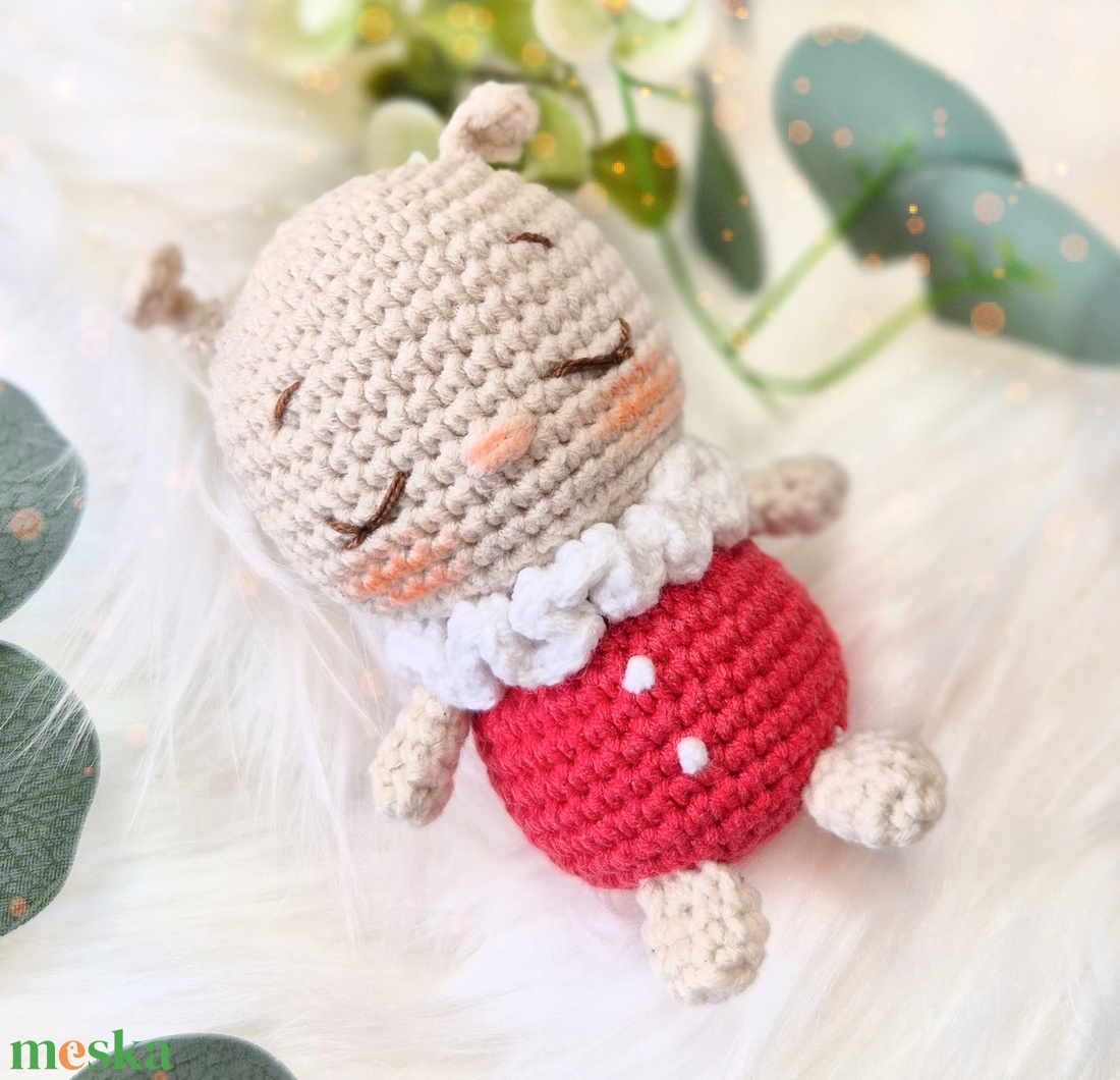 Horgolt katica, amigurumi katicabogár, tavaszi, húsvéti dekoráció - játék & sport - plüssállat & játékfigura - más figura - Meska.hu
