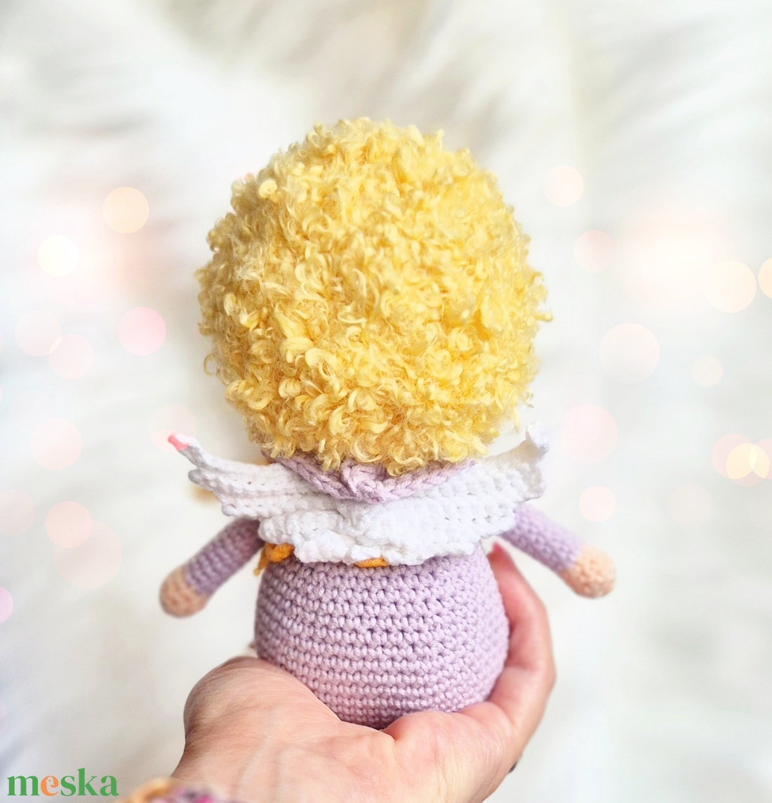  Álomőrző angyalka, horgolt őrangyal baba, amigurumi baba, angyal, alvóbaba - játék & sport - baba & babaház - baba - Meska.hu