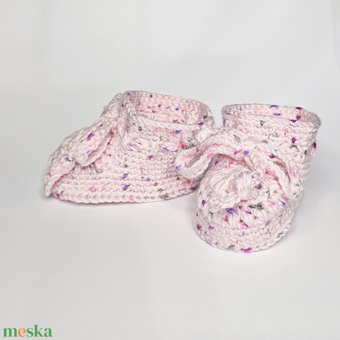 Horgolt kiscipő, babacipő - baba - mama - babaruházat - babacipő - Meska.hu