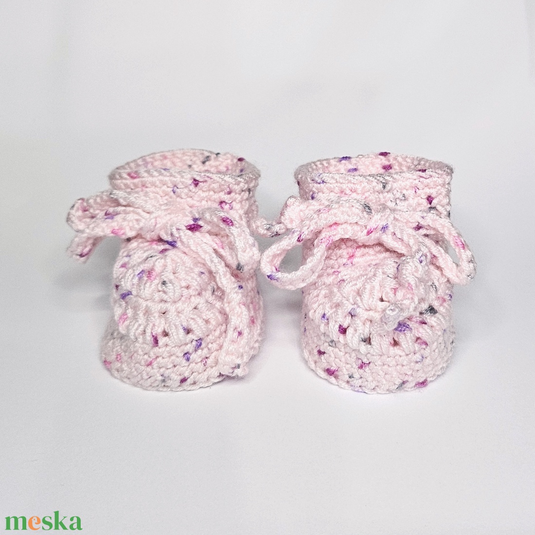Horgolt kiscipő, babacipő - baba - mama - babaruházat - babacipő - Meska.hu