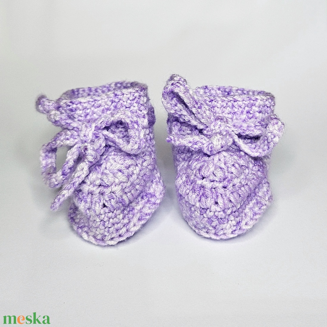 Horgolt kiscipő, babacipő - baba - mama - babaruházat - babacipő - Meska.hu