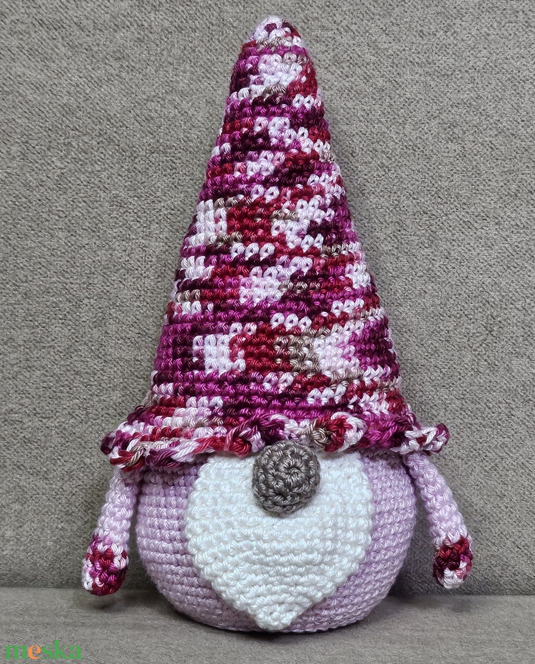 Horgolt manó babaszobába � kedves ajándék újszülöttnek - baba - mama - babaszoba dekoráció - babanév dekoráció - Meska.hu