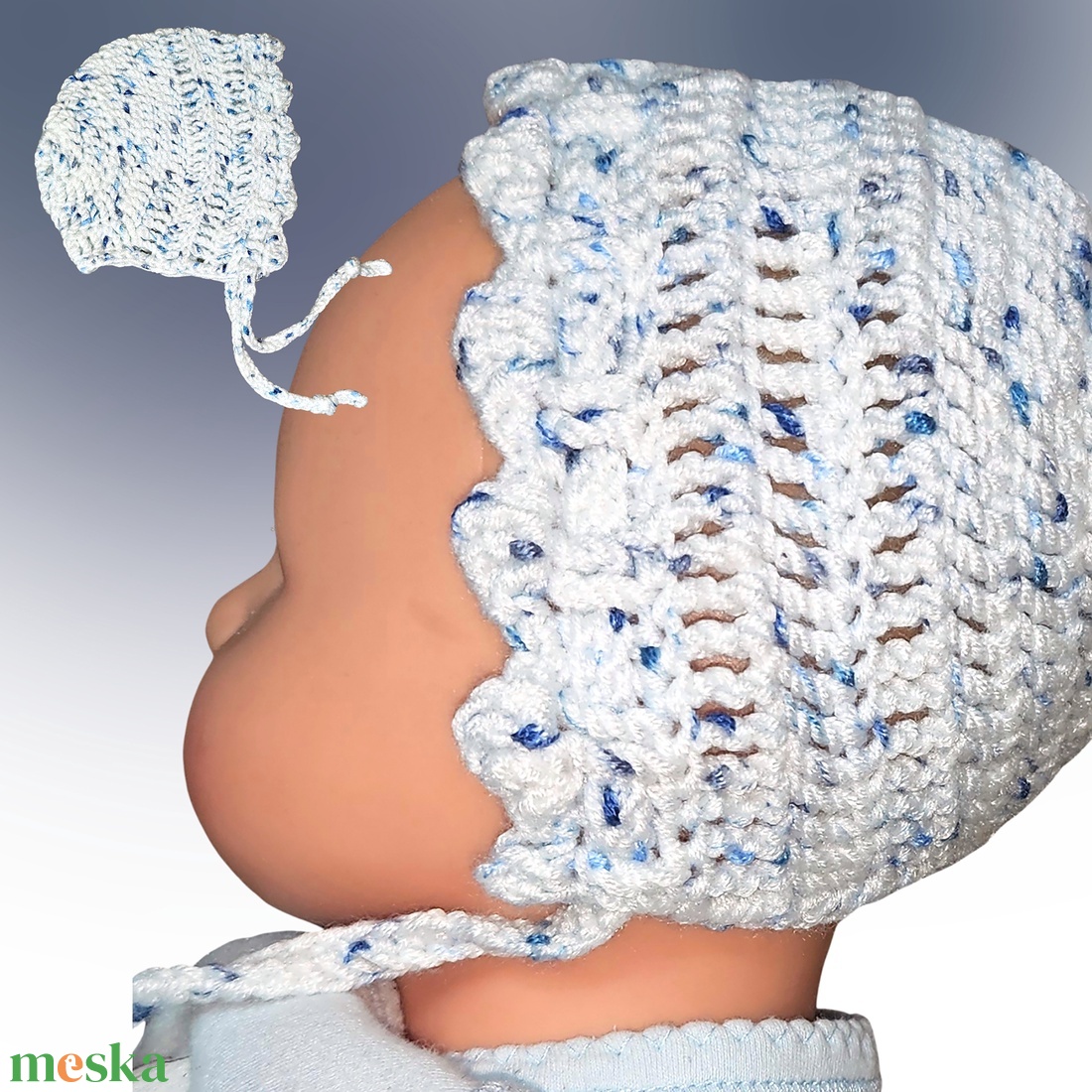 Kék és fehér állatmintás, patchwork-betétes babatakaró, játszópléd Szet � babasapkával, babacipővel + ajándék csörgővel - baba - mama - baba ágynemű - babatakaró, gyerek pléd - Meska.hu