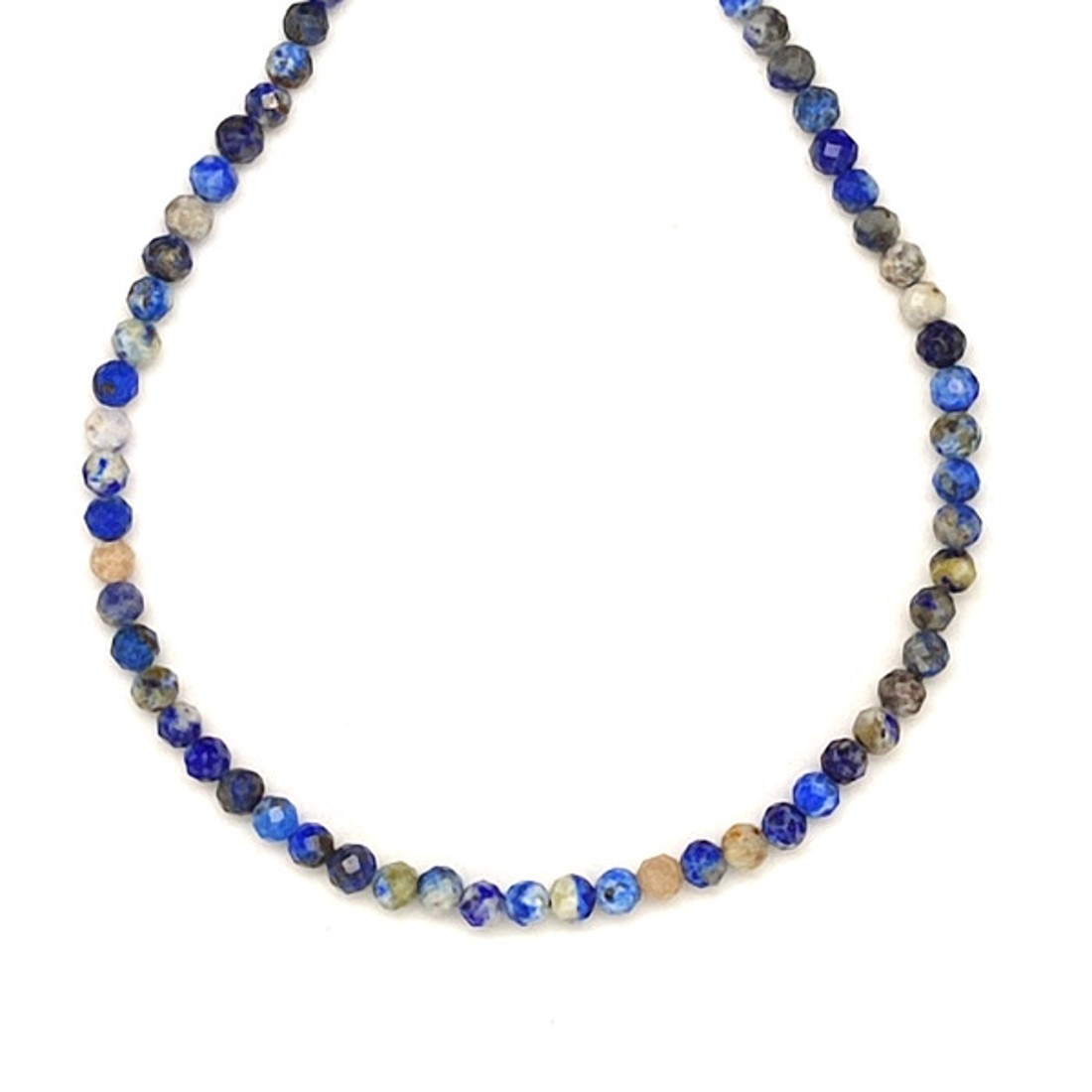 Lapis lazuli fazettált golyó AB 3-3,5 mm, 38 cm � ásványfüzér, ékszer alapanyag - kellékek & szerszámok - ásvány alapanyag - ásványfüzér - Meska.hu