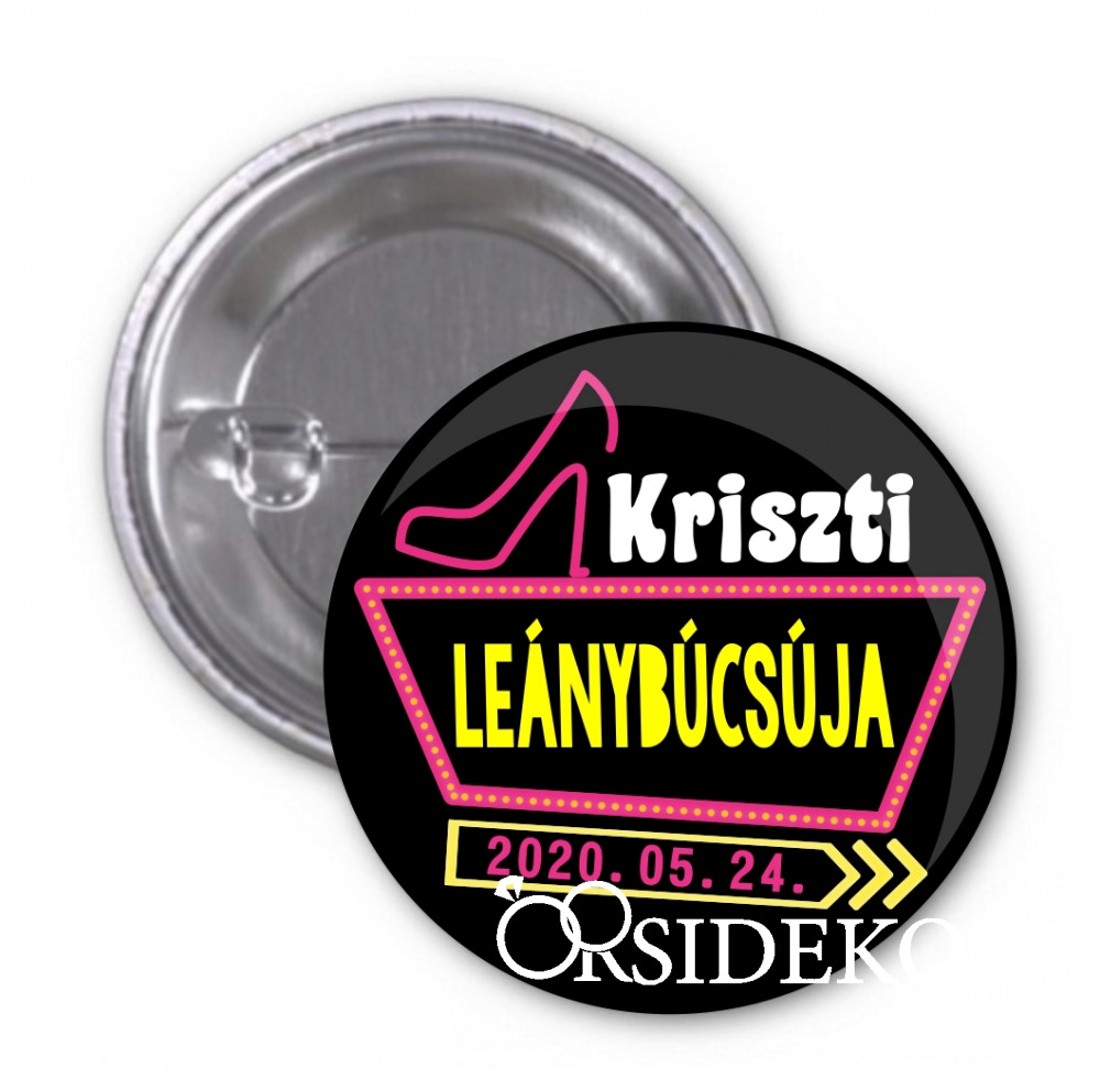 Egyedi kitűző lánybúcsúra - esküvő - lánybúcsú - Meska.hu
