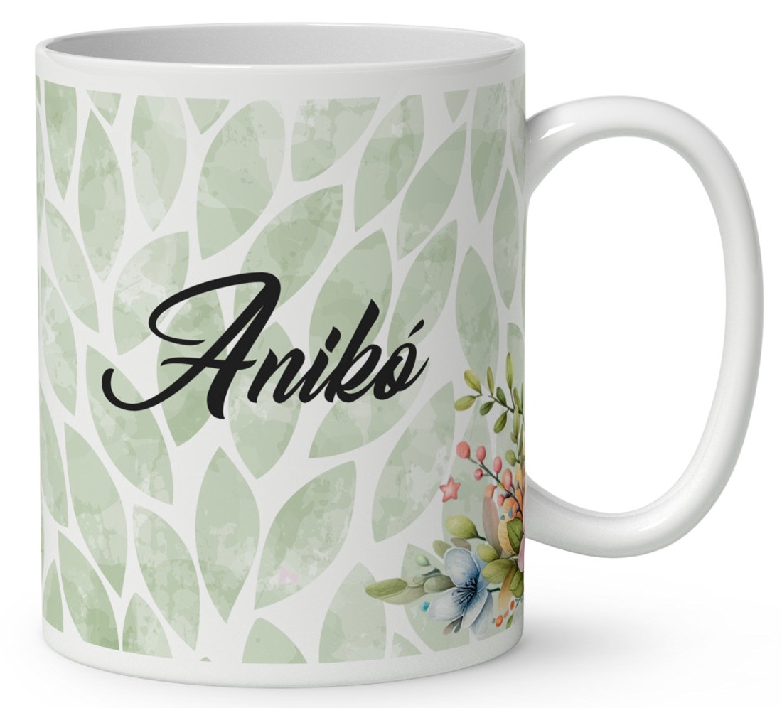 Névvel kérhető - Húsvéti manó kis csibékkel mintás bögre - otthon & életmód - konyhafelszerelés, tálalás - tálalás - bögre & csésze - Meska.hu