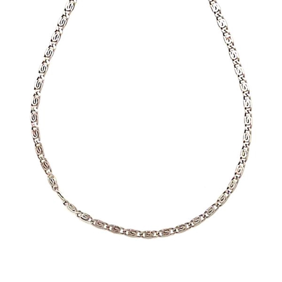 Orvosi acél ezüstszínű görög mintás lánc 45 cm - ékszer - nyaklánc - Meska.hu Orvosi acél ezüstszínű görög mintás lánc 45 cm - ékszer - nyaklánc - Meska.hu