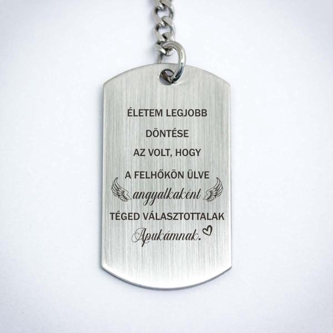 Téged választottalak Apukámnak acél medálos kulcstartó - táska & tok - kulcstartó & táskadísz - kulcstartó - Meska.hu Téged választottalak Apukámnak acél medálos kulcstartó - táska & tok - kulcstartó & táskadísz - kulcstartó - Meska.hu