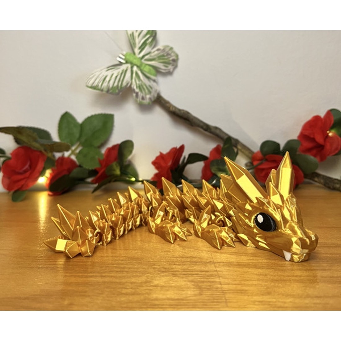 3d nyomtatott mini kristály sárkány - játék & sport - plüssállat & játékfigura - más figura - Meska.hu