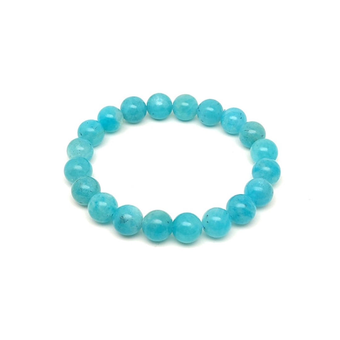 A minőségű amazonit golyós ásvány karkötő 9�10mm - ékszer - karkötő - ásványkarkötő - Meska.hu