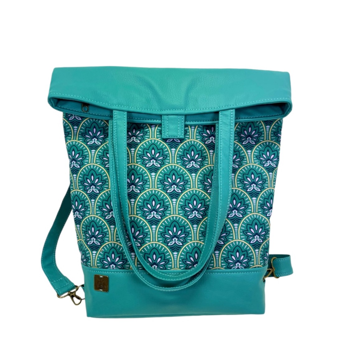 SuziartBag Türkiz tavirózsás 3in1 hátizsák - táska & tok - kézitáska & válltáska - válltáska - Meska.hu SuziartBag Türkiz tavirózsás 3in1 hátizsák - táska & tok - kézitáska & válltáska - válltáska - Meska.hu
