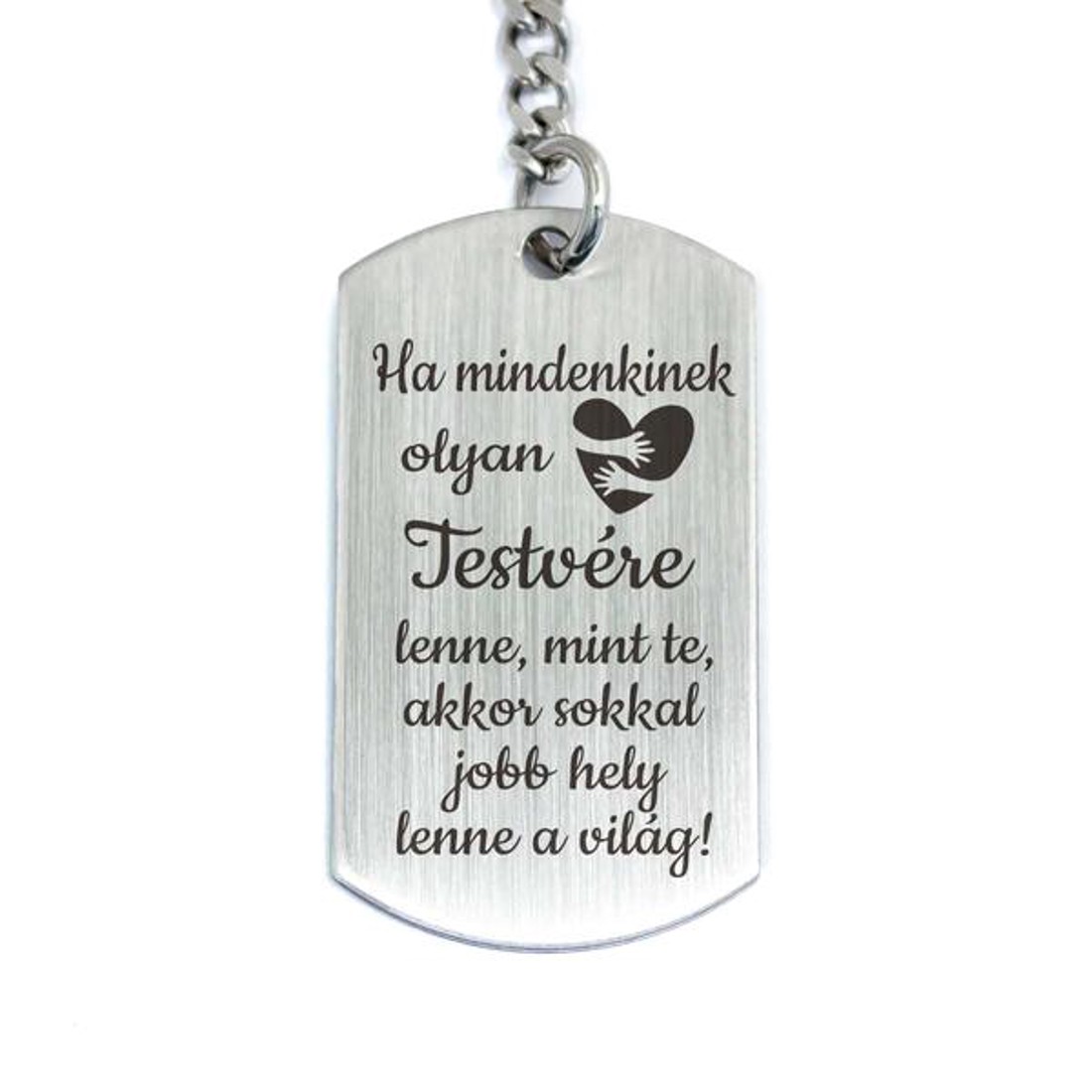 Olyan Testvére lenne acél medálos kulcstartó - táska & tok - kulcstartó & táskadísz - kulcstartó - Meska.hu Olyan Testvére lenne acél medálos kulcstartó - táska & tok - kulcstartó & táskadísz - kulcstartó - Meska.hu