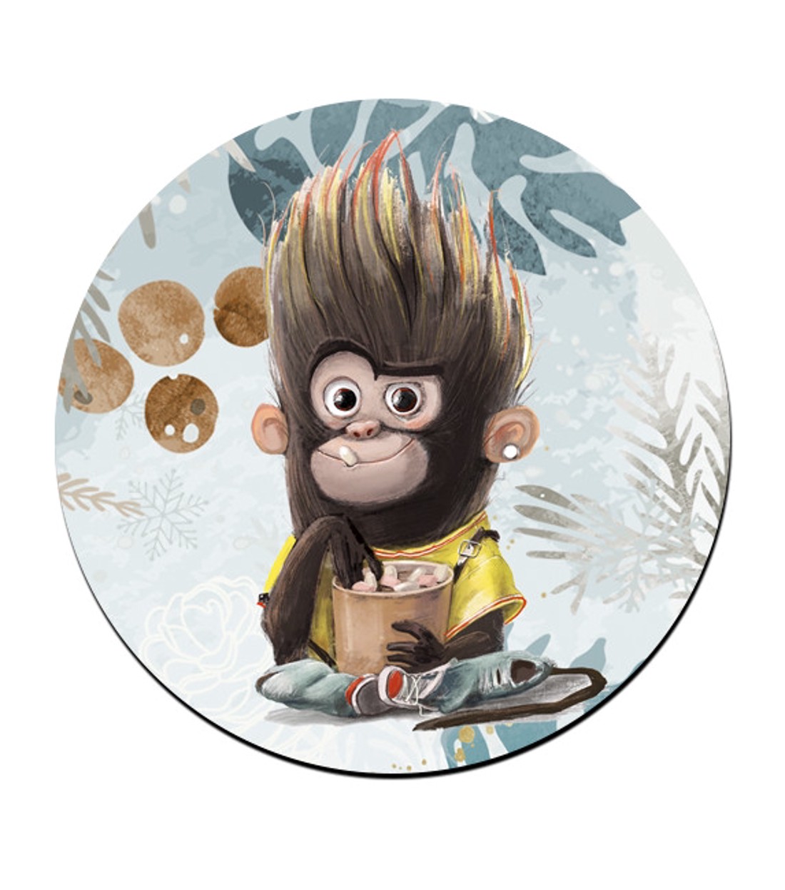 Kávés maki mintás bögre alátét -  - Meska.hu