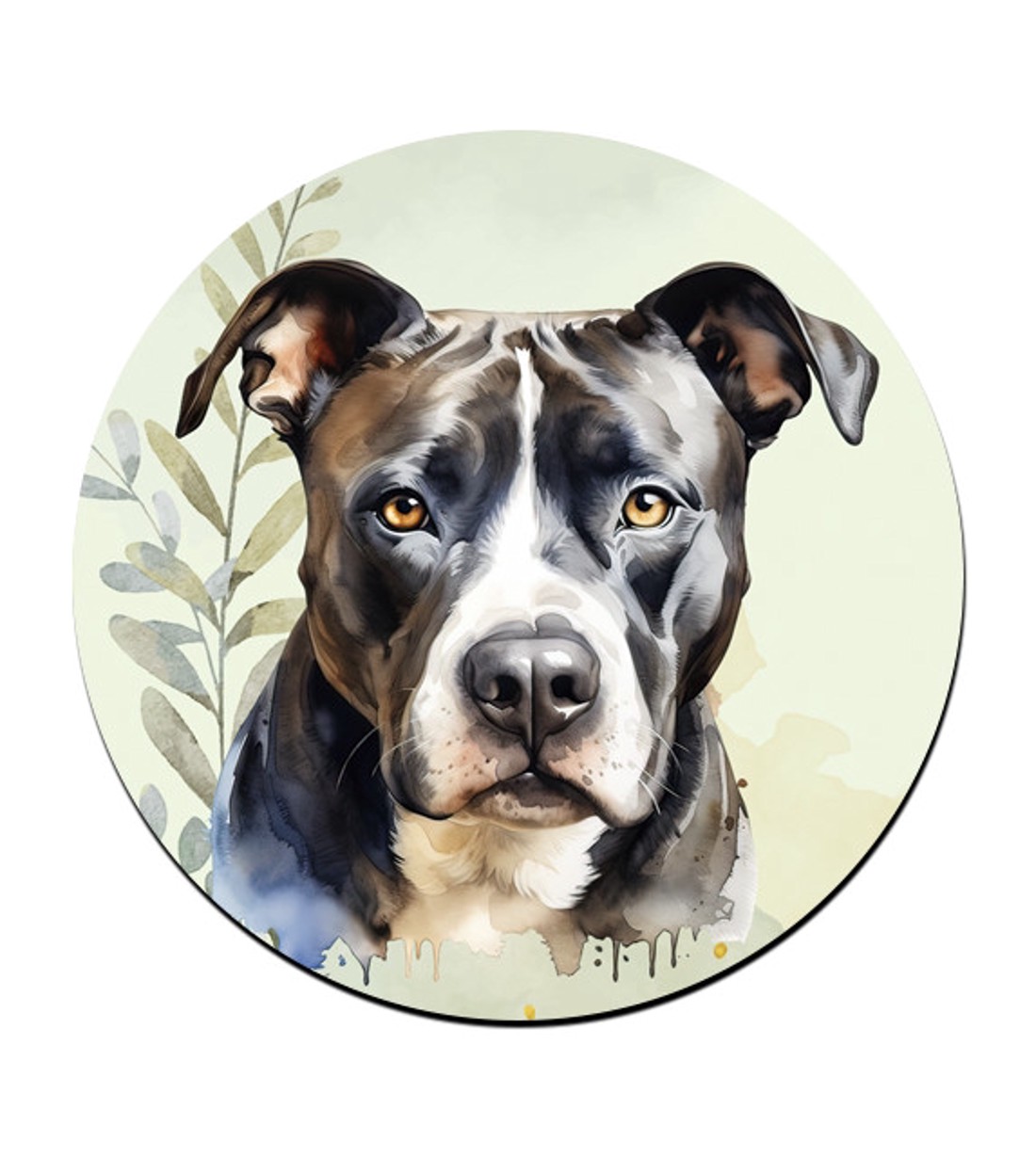 Szürke Amerikai Pitbull terrier portré mintás bögre alátét -  - Meska.hu