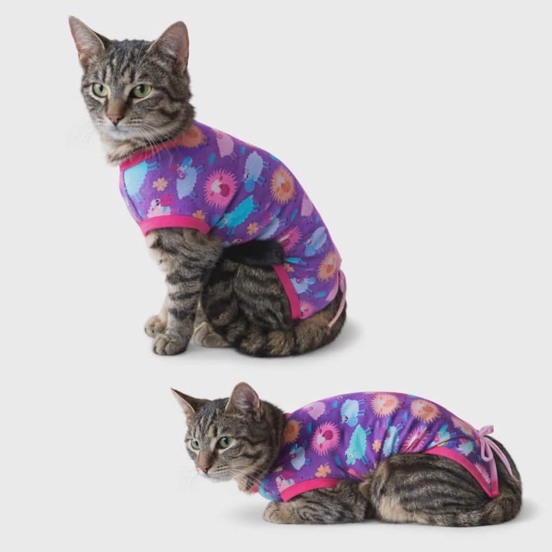 Macska műtét utáni ruha ivartalanítás után � kényelmes gyógyruha gallér helyett - otthon & életmód - kisállatoknak - macska ruha - Meska.hu