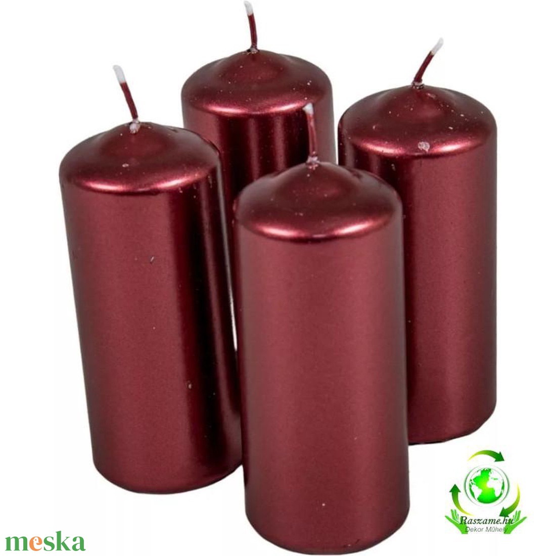 Metál henger gyertya szett 50x120mm - bordó - kellékek & szerszámok - dekorációs kellékek - dekorációs gyertya - Meska.hu Metál henger gyertya szett 50x120mm - bordó - kellékek & szerszámok - dekorációs kellékek - dekorációs gyertya - Meska.hu