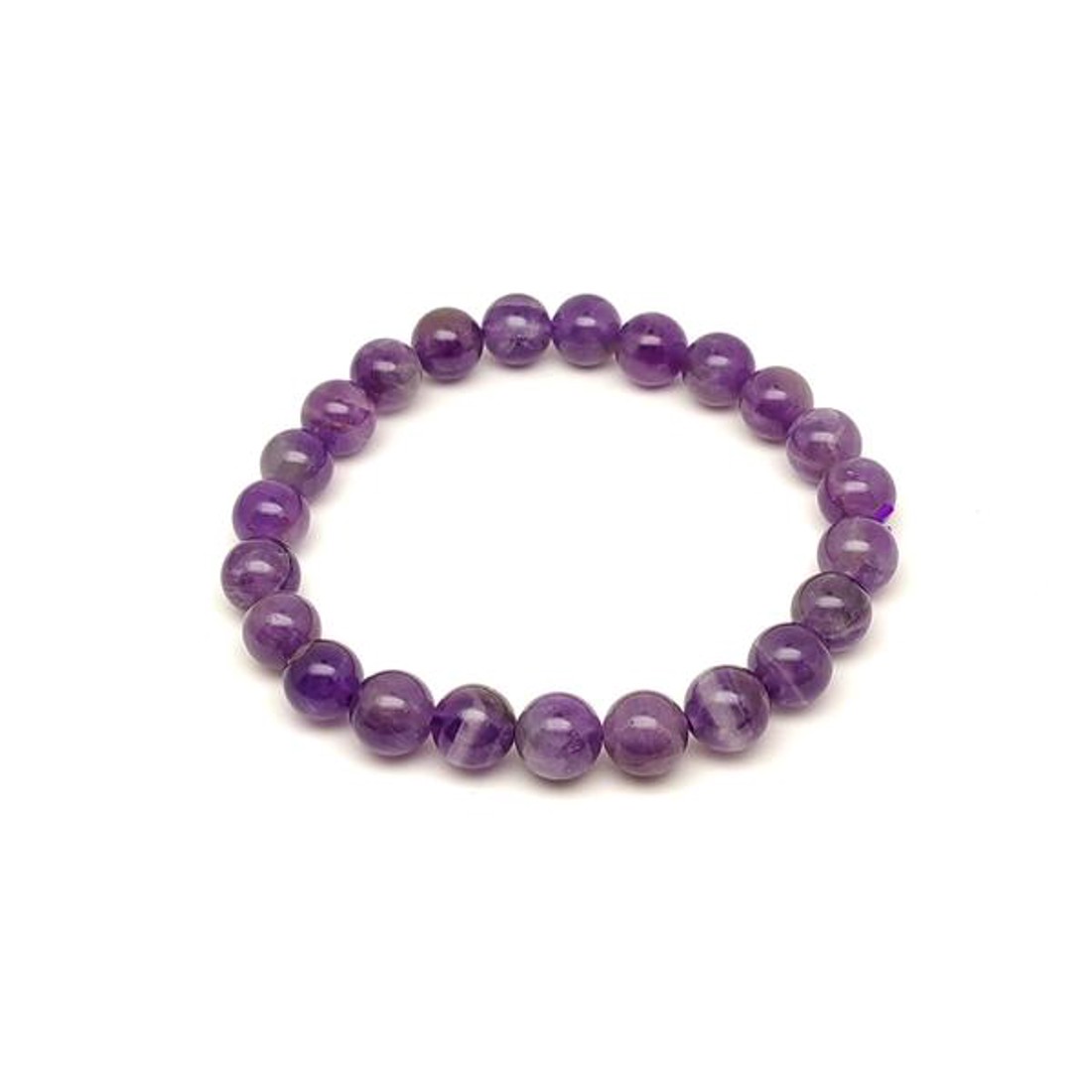 Ametiszt golyó karkötő 8-9 mm - ékszer - karkötő - ásványkarkötő - Meska.hu