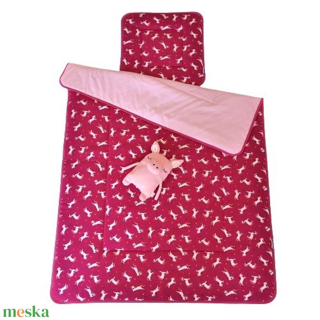 Gyerek-Ovis paplan szett 100 X 135 pink  - otthon & életmód - babaszoba, gyerekszoba - babatakaró, gyerek pléd - Meska.hu