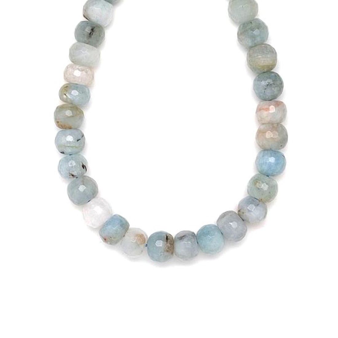 Akvamarin fazettált lencse 10mm ékszerkészítő alapanyag (füzér) - kellékek & szerszámok - ásvány alapanyag - ásványfüzér - Meska.hu