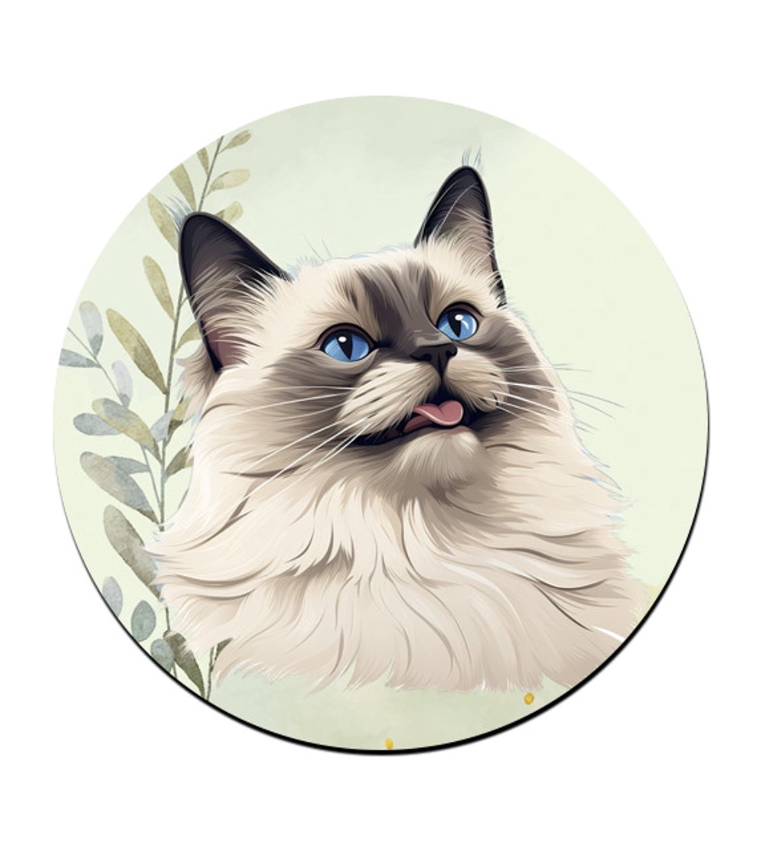 Birman macska portré mintás bögre alátét -  - Meska.hu