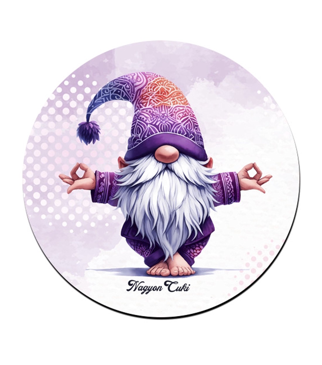 Jóga manó gyakorlat mintás bögre alátét -  - Meska.hu