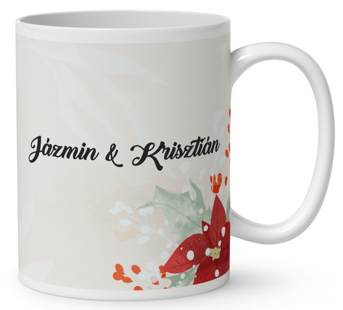 Névvel kérhető - Karácsonyi Teddy maci - együtt (masni) mintás bögre - otthon & életmód - konyhafelszerelés, tálalás - tálalás - bögre & csésze - Meska.hu