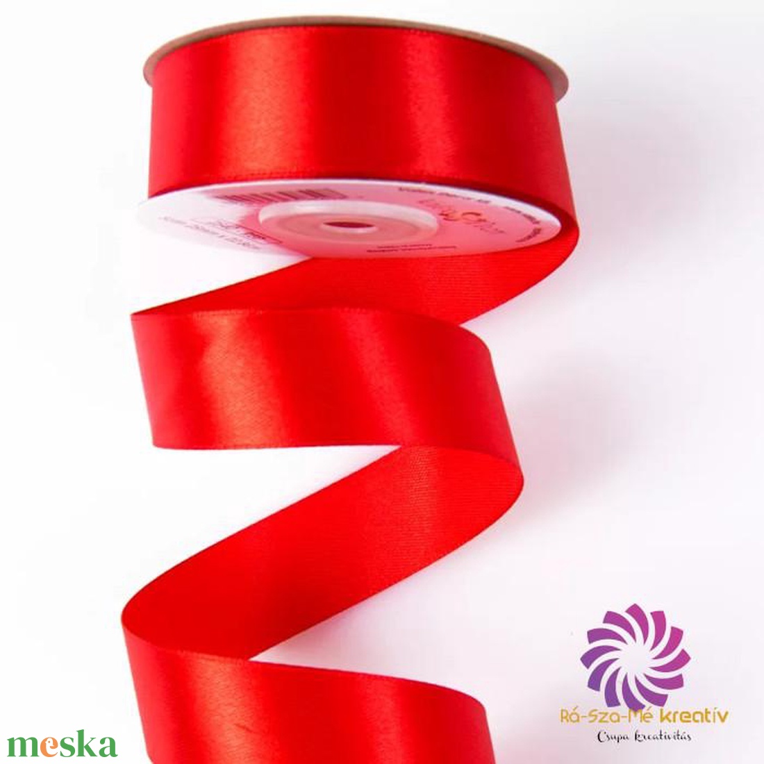 Szatén szalag 25mmx22,86m - piros - kellékek & szerszámok - rövidáru - szalag, pánt - szatén szalag - Meska.hu Szatén szalag 25mmx22,86m - piros - kellékek & szerszámok - rövidáru - szalag, pánt - szatén szalag - Meska.hu