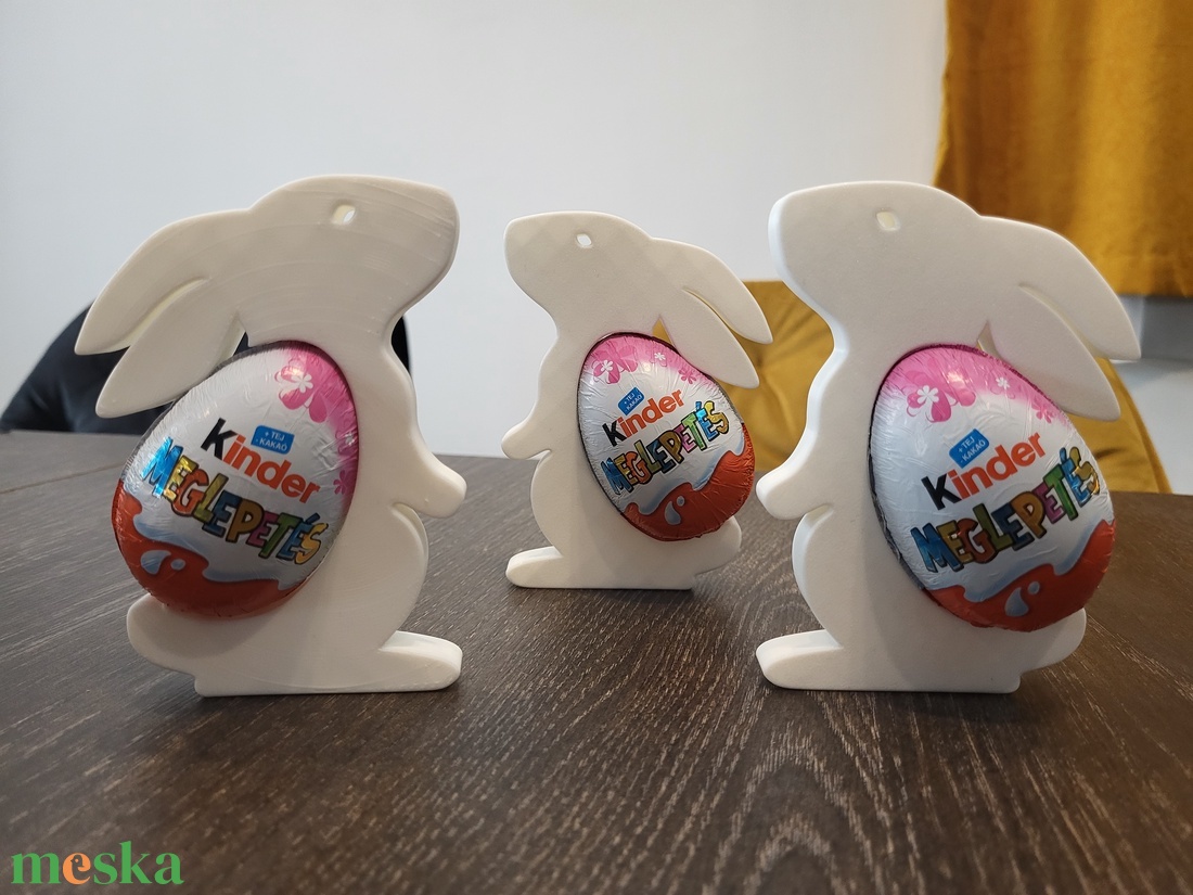 Kinder tojás tartó nyuszik - otthon & életmód - dekoráció - asztal és polc dekoráció - asztaldísz - Meska.hu