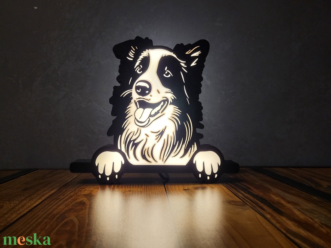 Border collie vilgító dekorció - otthon & életmód - dekoráció - dísztárgy - Meska.hu Border collie vilgító dekorció - otthon & életmód - dekoráció - dísztárgy - Meska.hu