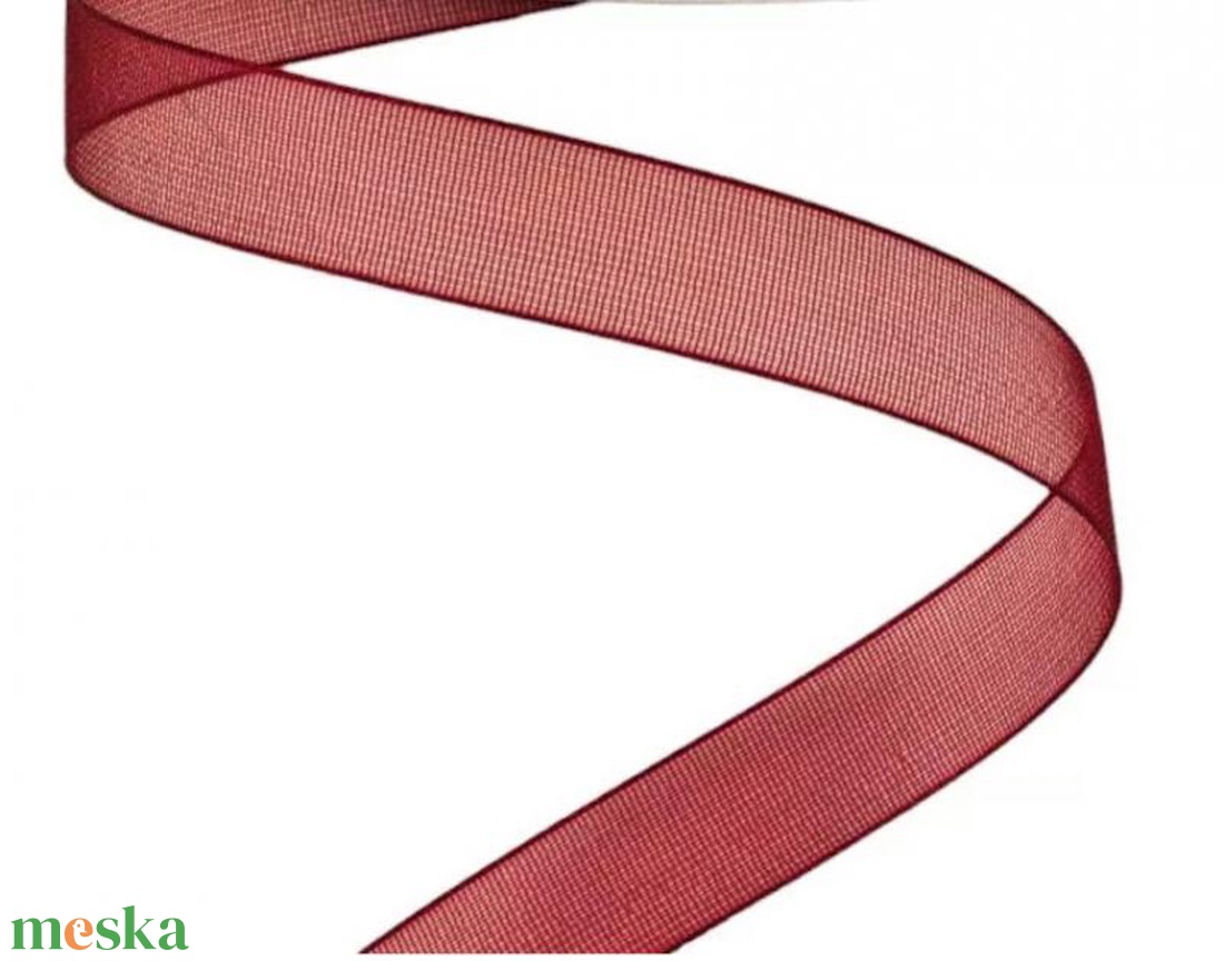 Organza szalag 10mmx20m - bordó - kellékek & szerszámok - rövidáru - szalag, pánt - textilszalag - Meska.hu Organza szalag 10mmx20m - bordó - kellékek & szerszámok - rövidáru - szalag, pánt - textilszalag - Meska.hu