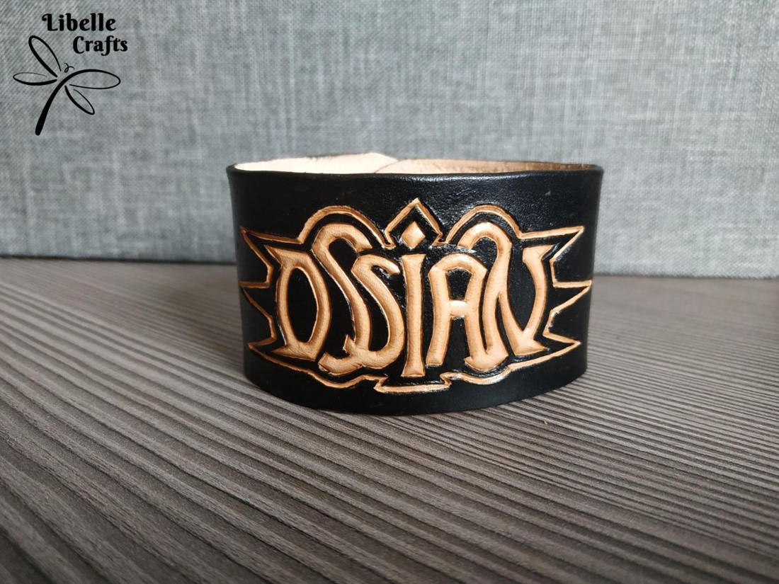 Ossian feliratú karpánt - ékszer - karkötő - széles karkötő - Meska.hu