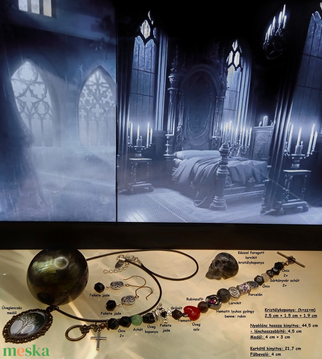 Éjjel Gothic ékszerszett - ékszer - ékszerszett - Meska.hu Éjjel Gothic ékszerszett - ékszer - ékszerszett - Meska.hu