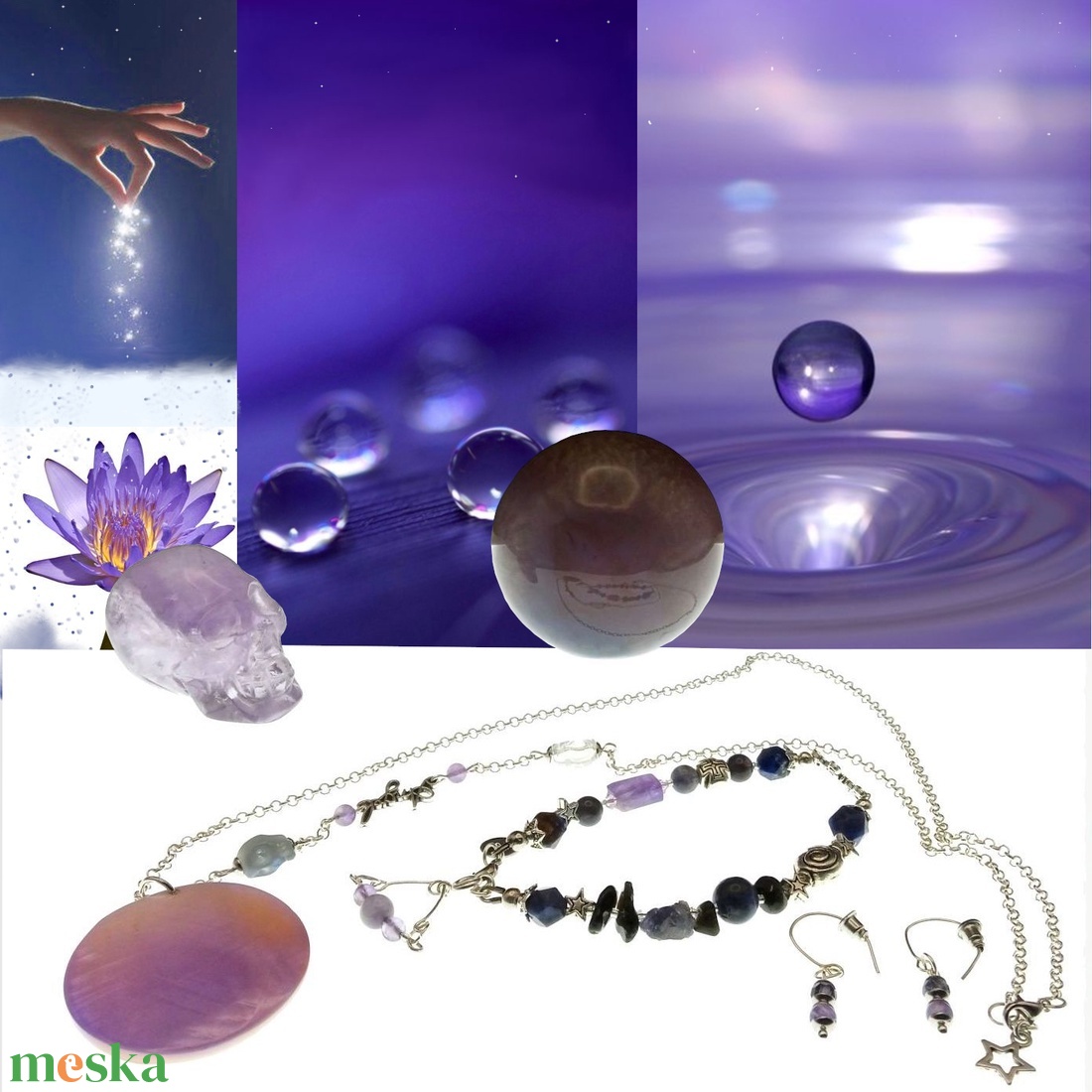 Koponya meditációk I. - Tisztánlátásra hangolva ékszerszett - ékszer - ékszerszett - Meska.hu Koponya meditációk I. - Tisztánlátásra hangolva ékszerszett - ékszer - ékszerszett - Meska.hu