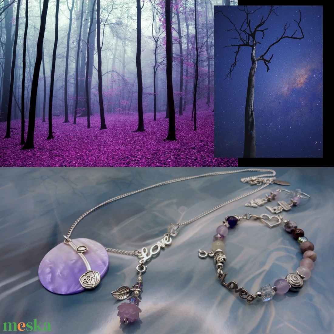 A nyár utolsó rózsája ('Violet garden') (Avalon) ékszerszett - ékszer - ékszerszett - Meska.hu A nyár utolsó rózsája ('Violet garden') (Avalon) ékszerszett - ékszer - ékszerszett - Meska.hu