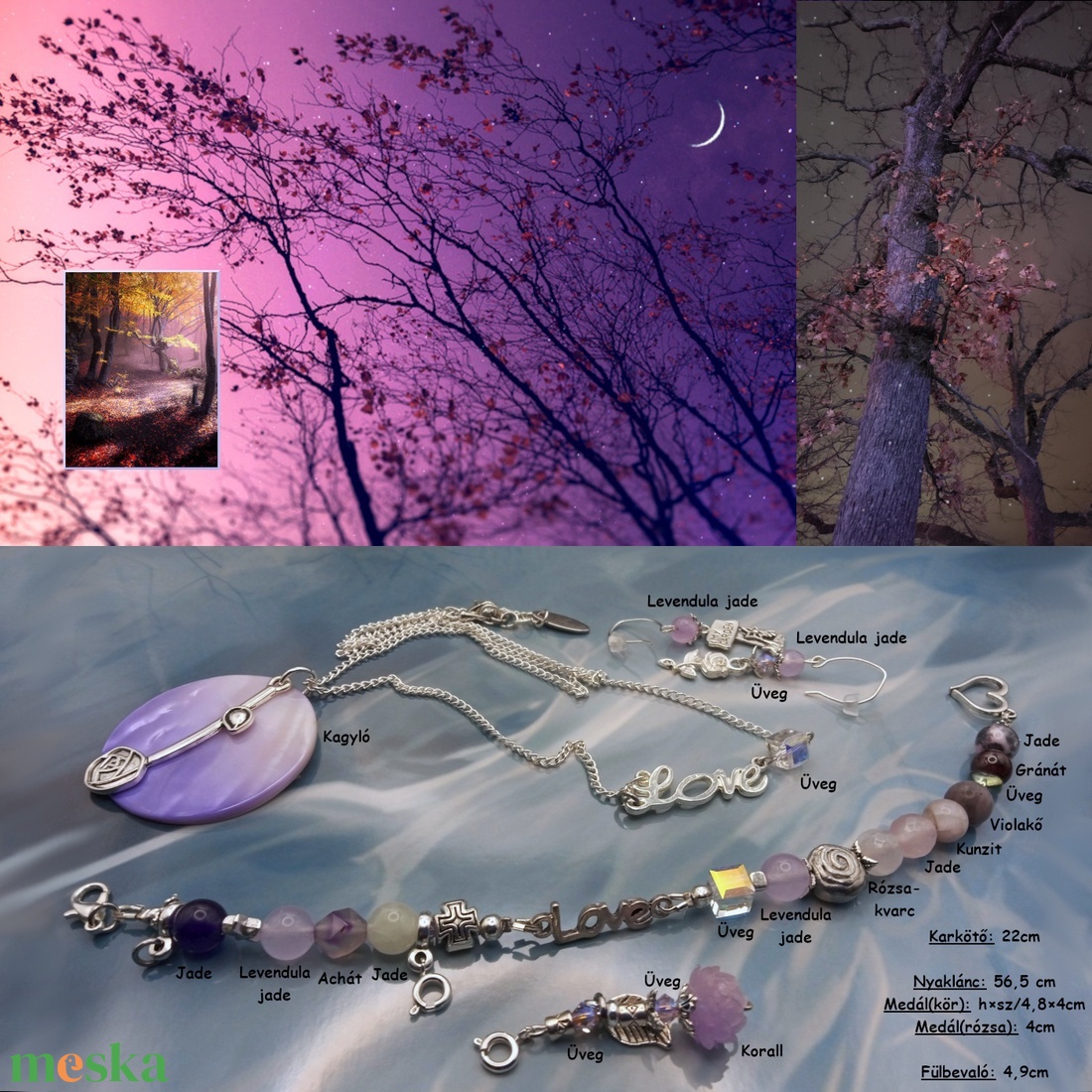 A nyár utolsó rózsája ('Violet garden') (Avalon) ékszerszett - ékszer - ékszerszett - Meska.hu A nyár utolsó rózsája ('Violet garden') (Avalon) ékszerszett - ékszer - ékszerszett - Meska.hu